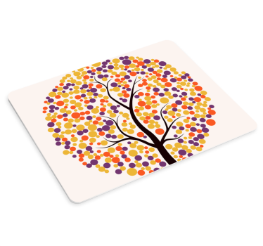 Színes fa művészet eredeti egérpad - TenStickers