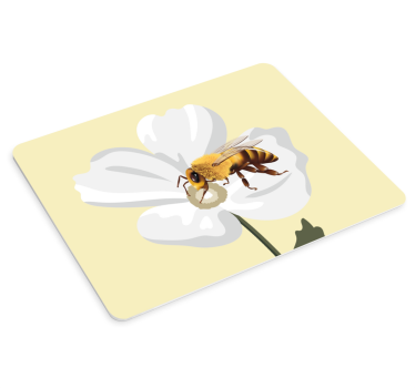 Virágon méhecske - eredeti egérpad - TenStickers