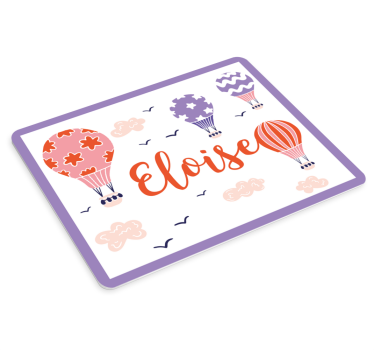 Színes léggömbök egérpad névvel - TenStickers