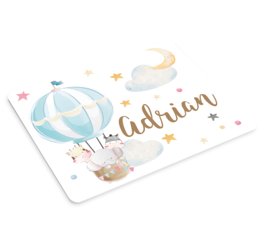 Három állat a lufi, a csillagok és a felhők egerek - TenStickers