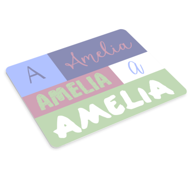Színes nével rendelkező egérpad - TenStickers