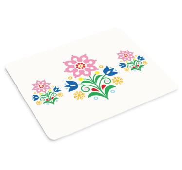 Hagyományos virágok szimbólum egérpad minták - TenStickers