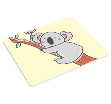 Aranyos koala fa egérpad eredeti - TenStickers