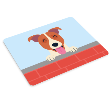 Boldog kis rajzfilm kutya eredeti egérpad - TenStickers