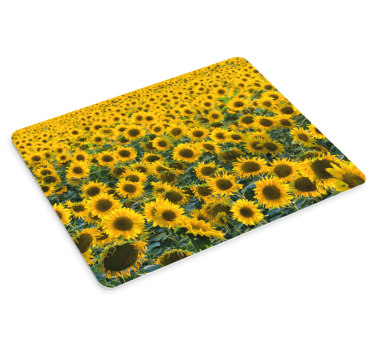 Élénk napraforgó mező - mouse pad eredeti - TenStickers