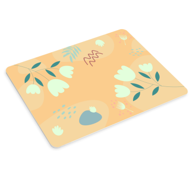 Virágos absztrakt formák egérpad minták - TenStickers