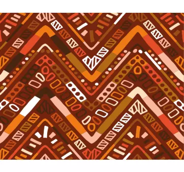 Afrikai narancs mintás design eredeti egérpad - TenStickers