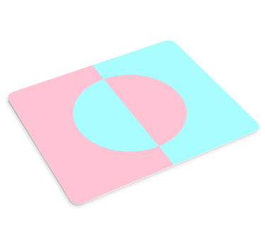 Geometrikus rózsaszín aqua kontraszt egérpad minták - TenStickers