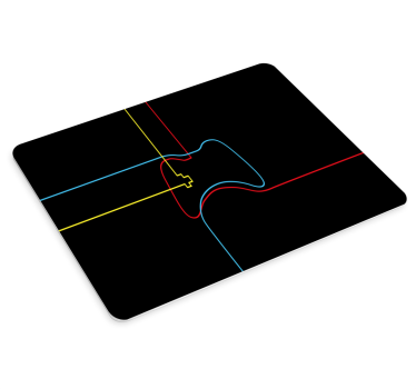 Vékony vonalak párna grafikus játék vinil egérpad - TenStickers