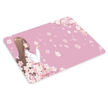 Virágos bájos karakter - anime egérpad - TenStickers