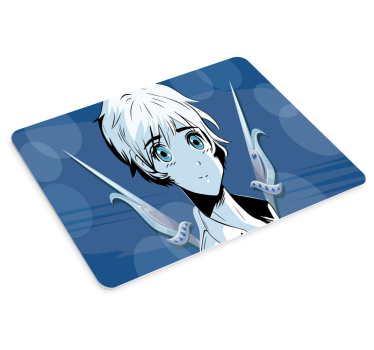 Mágikus karakter kék kardos anime egérmatraccal - TenStickers