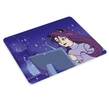 Varázslatos informatikus karakter anime egérmatrac - TenStickers