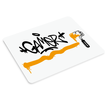 Graffiti gamer nyilatkozat mouse pad szerencsejáték - TenStickers