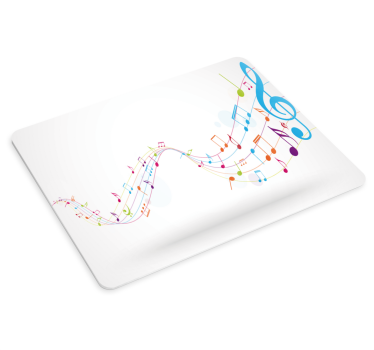 Színes hangjegyek eredeti egérpad - TenStickers