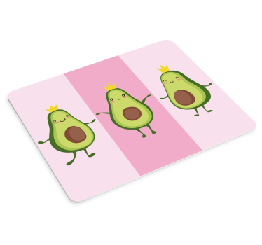 Cuki avokádó karakterek mouse pad eredeti - TenStickers