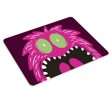 Világos szemű szörnyeteg játék egérmatrac - TenStickers