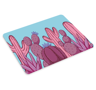 Színes kaktusz gyűjtemény mouse pad eredeti - TenStickers
