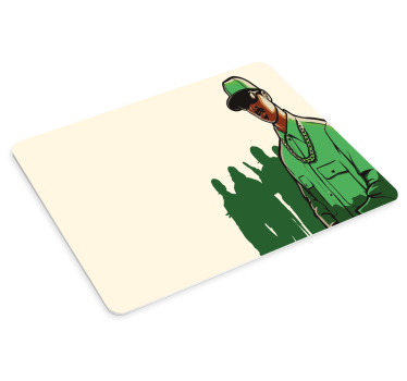 Stilizált karakter siluett - mouse pad szerencsejáték - TenStickers