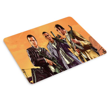 Három karakter ellentét mouse pad szerencsejáték - TenStickers