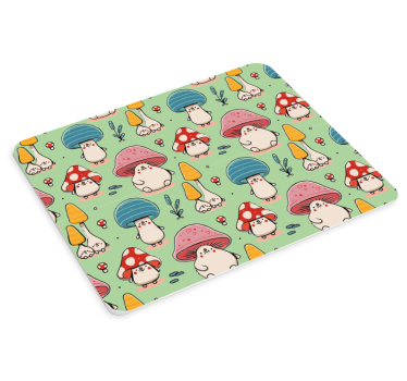 Játékos gomba karakterek mouse pad minták - TenStickers