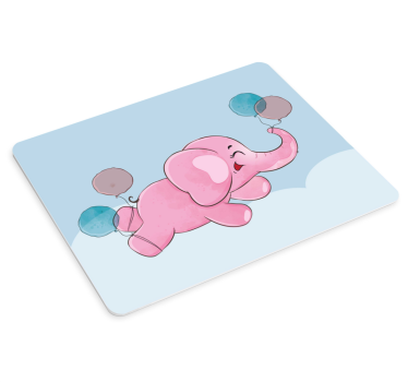 Játékos elefánt léggömb - egérpad eredeti - TenStickers