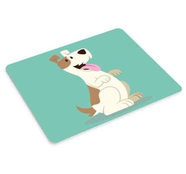 Boldog mesefigurás kiskutya egérpad szerencsejáték - TenStickers