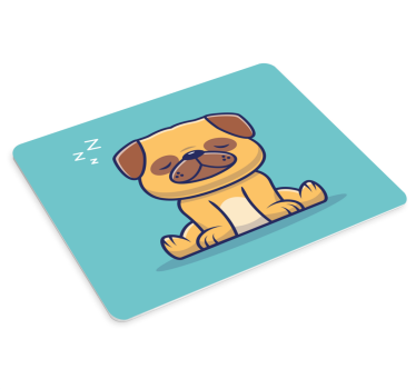 Aranyos alvó kiskutya egérpad eredeti - TenStickers