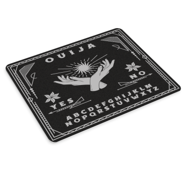 Fekete -fehér ouija tábla eredeti egérpad - TenStickers