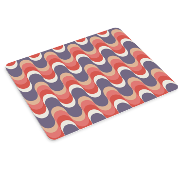 Hullámos színes motív mouse pad minták - TenStickers