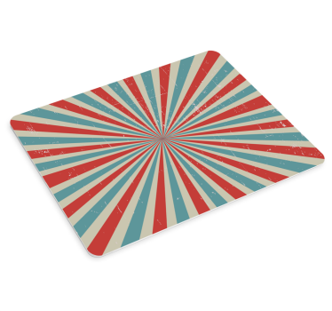 Retro sugárzó vonalak egérpad minták - TenStickers