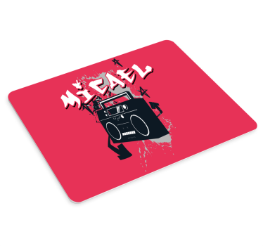 Retro boombox grafika egérpad szerencsejátékhoz - TenStickers