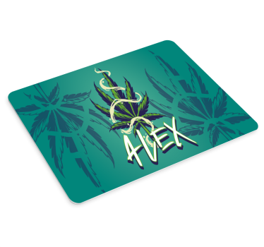 Cannabis illusztráció graffiti egyéni egéralátét - TenStickers