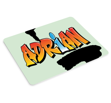Személyre szabott színes szöveg egérpad - TenStickers