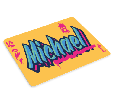 Színes névtervezés egérpad névvel - TenStickers