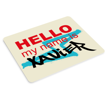 Helló név bemutató egérpad névvel - TenStickers