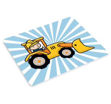 Eredeti egérpad építőipari jármű grafikával - TenStickers