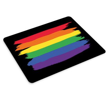 Szivárványos ecsetvonások mouse pad eredeti - TenStickers