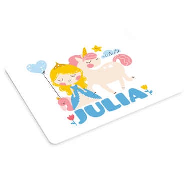 Hercegnő és egyszarvú egérpad - TenStickers