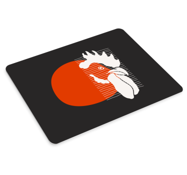 Merész vörös absztrakt mouse pad eredeti - TenStickers