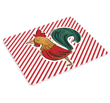 Színes kakas mintás mouse pad eredeti - TenStickers