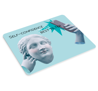 Stílusos mell filter - eredeti egérpad - TenStickers