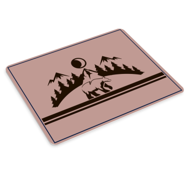 Hegyi táj jelenet eredeti mouse pad - TenStickers