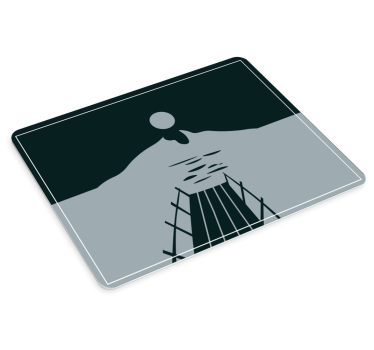Nyugodt dokkoló tükör - eredeti egérpad - TenStickers
