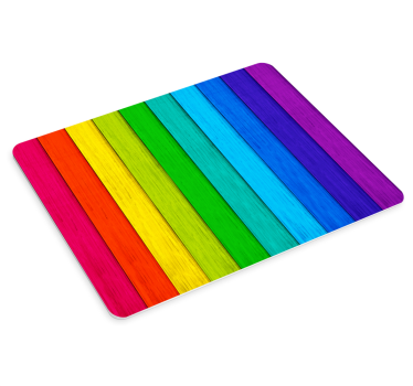 Valósághű szivárvány fa háttér egérpad - TenStickers