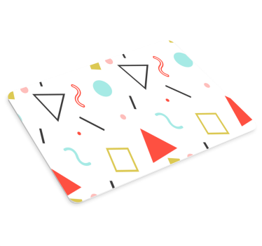Absztrakt színes formák egérpad minták - TenStickers