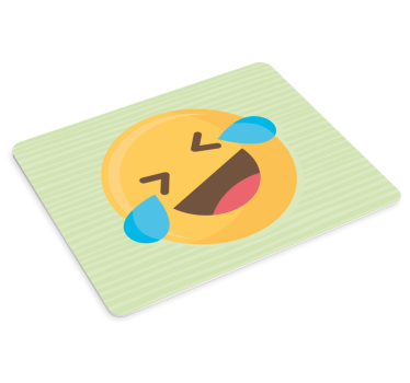 Nevess az emoji-val - eredeti egérpad - TenStickers