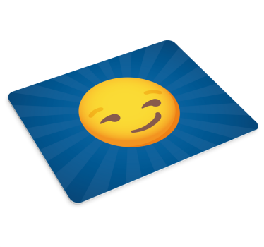 Mosolygó emoji kifejezés egérpad outes - TenStickers