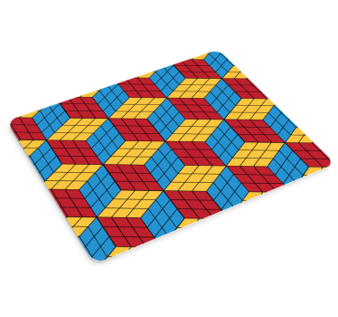 Színes 3d kockák egérpad minták - TenStickers