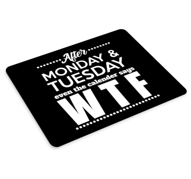 Vicces szójáték wtf egérpad idézetekkel - TenStickers