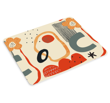 Élénk színes formák mouse pad minták - TenStickers
